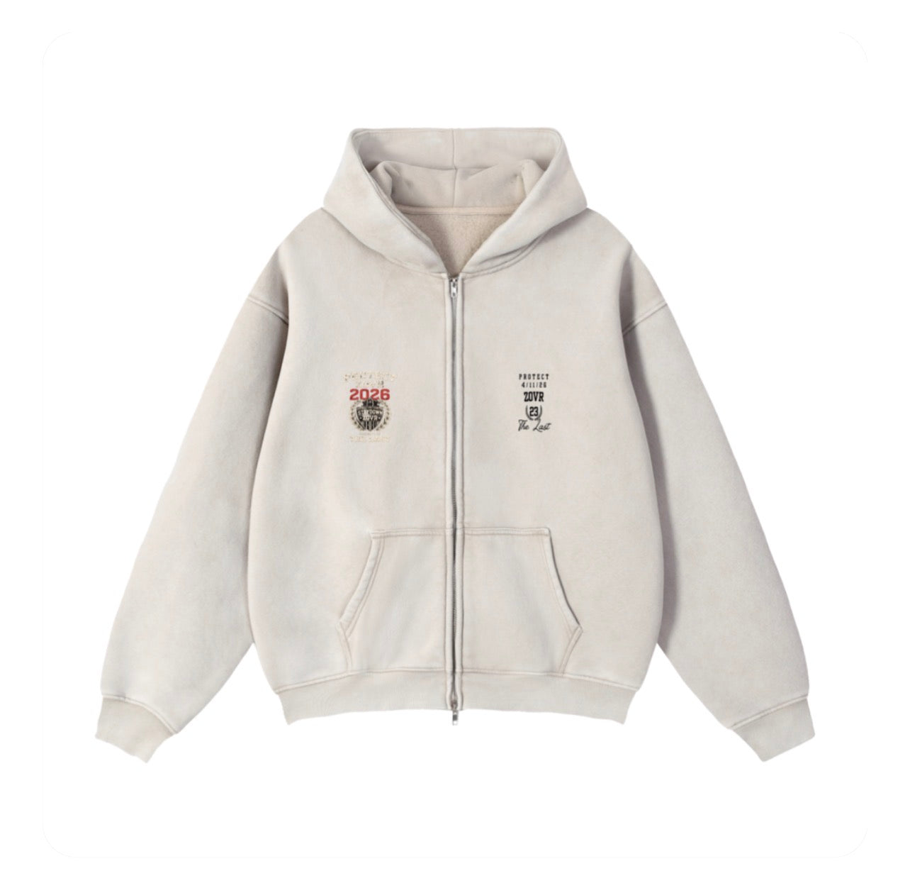 Protect Zovr White Hoodie The Last